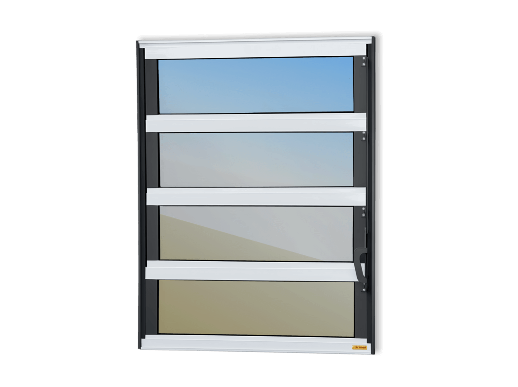 Basculante de Alumínio Elite 1 seção (1F+3M) Mix Preto