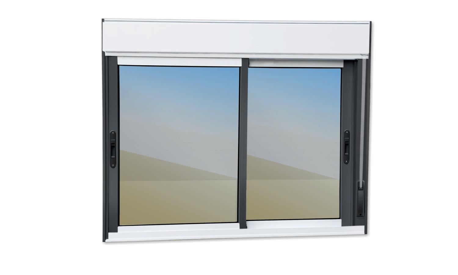 Janela Integrada de Alumínio Elite Mix Preto