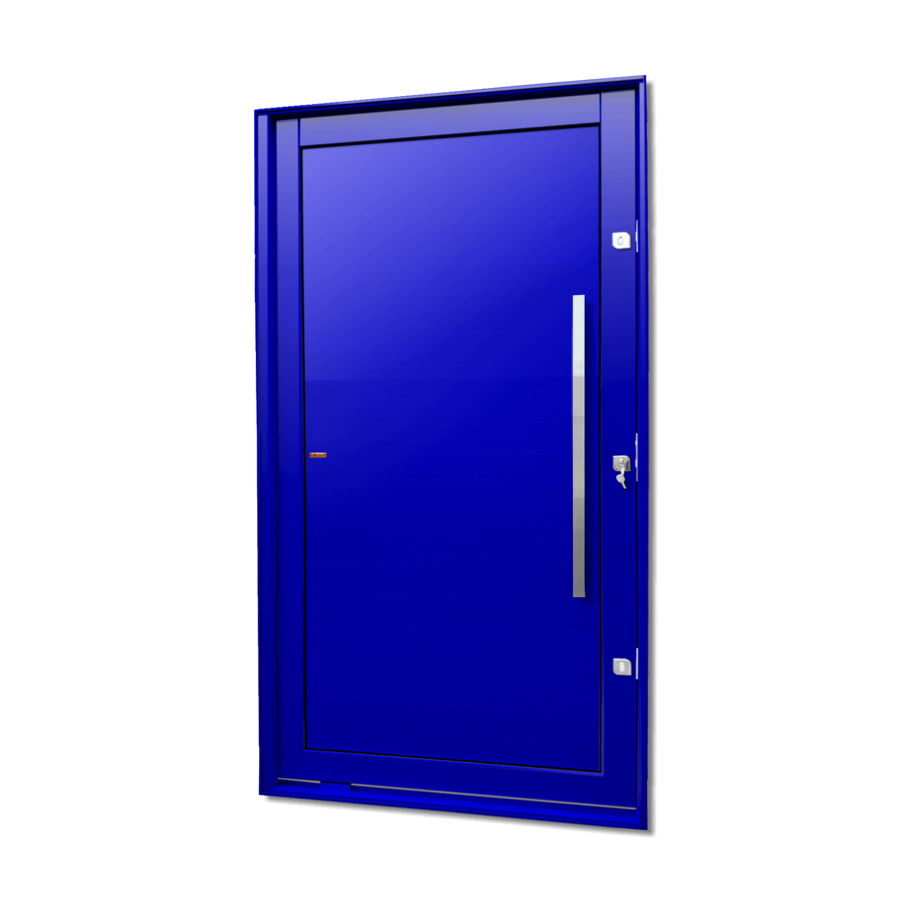 Porta Pivotante de Alumínio Lambril c/Puxador Linha Elite Azul