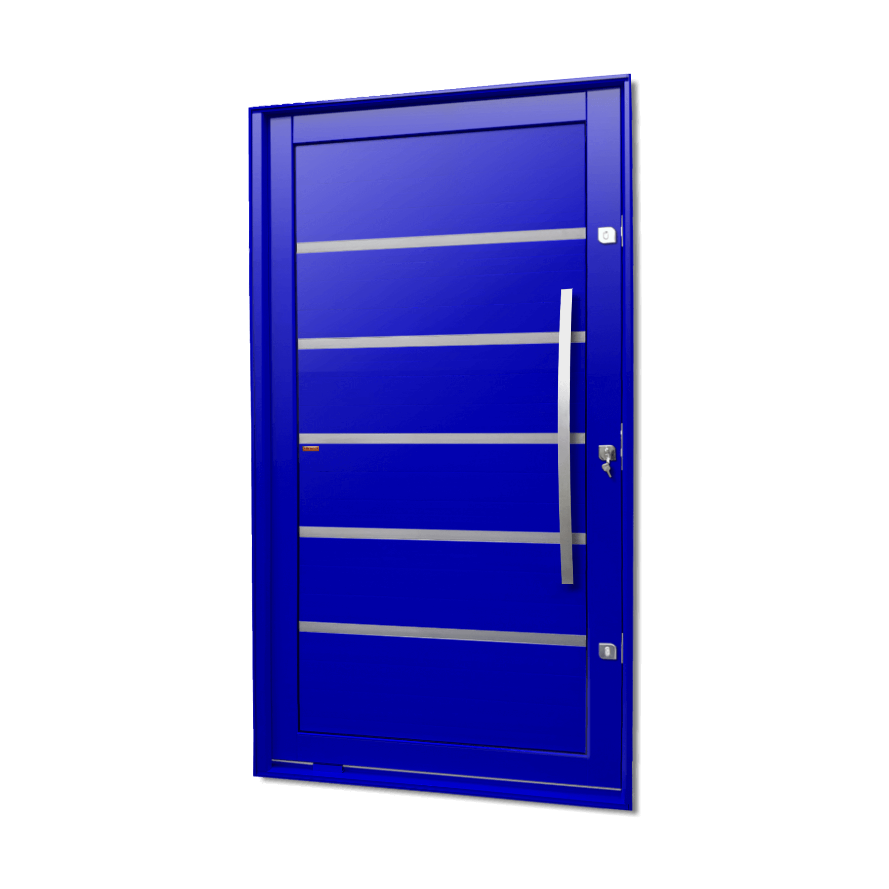 Porta Pivotante de Alumínio Premium c/Puxador Linha Elite Azul