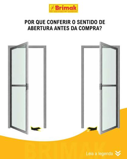 Você sabe identificar o lado de abertura de uma Porta ?