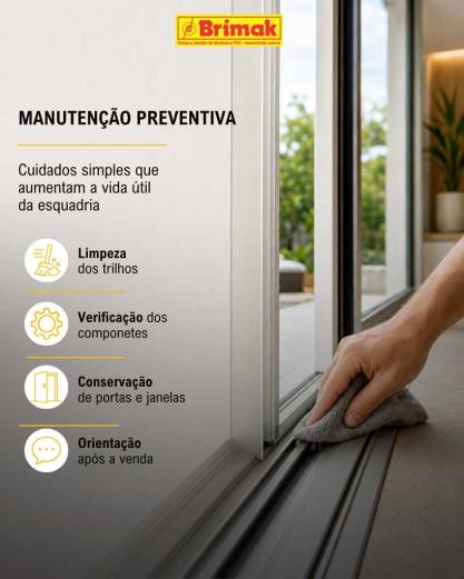 Manutenção preventiva em Esquadrias