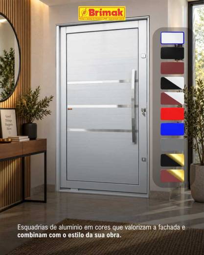 Qual cor escolher para minha esquadria de Alumínio