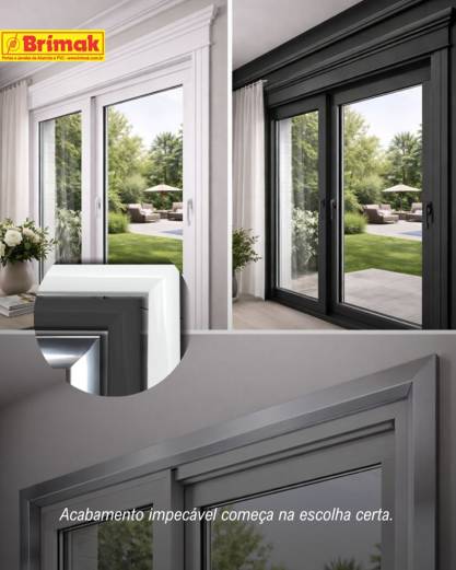 Arremate para esquadrias de Alumínio