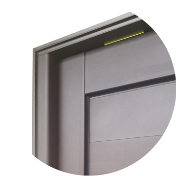 detalhe da canto superior do pivot Corten Dourado