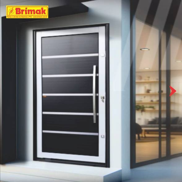 Porta Pivotante Mix PRETA