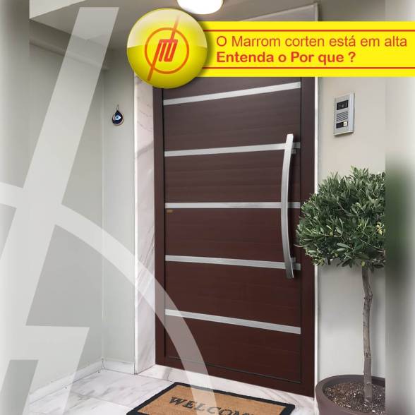 Por que o Marrom Corten está em alta em esquadrias de alumínio ?