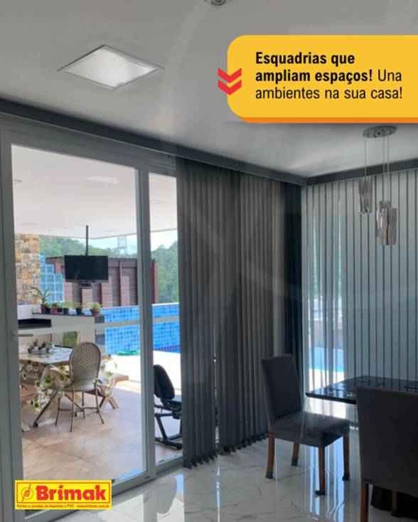 Amplie espaços com Esquadrias Brimak