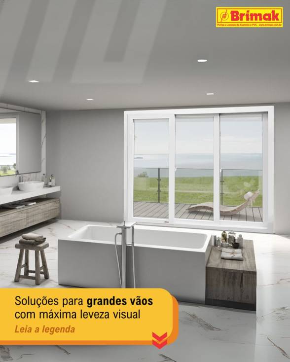 Solução em esquadrias para grandes vãos