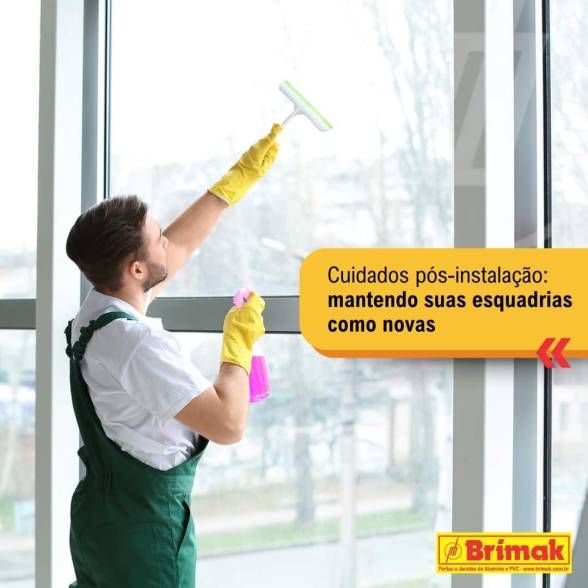 Cuidados pós instalação