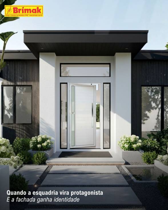 Fachadas elegantes com Esquadrias Brimak