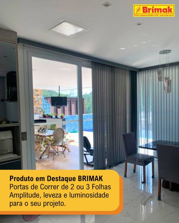 Porta de Correr de 2 ou 3 Folhas