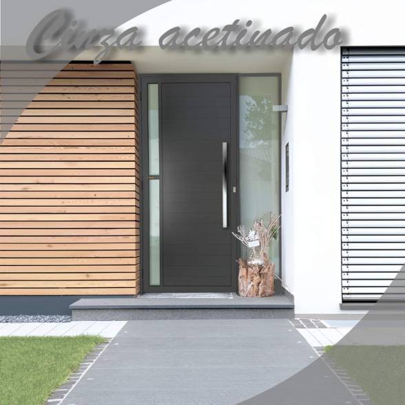 Porta Alumínio Cinza