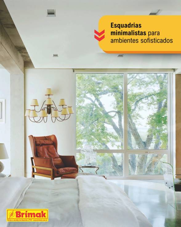 Esquadrias minimalistas com sofisticação