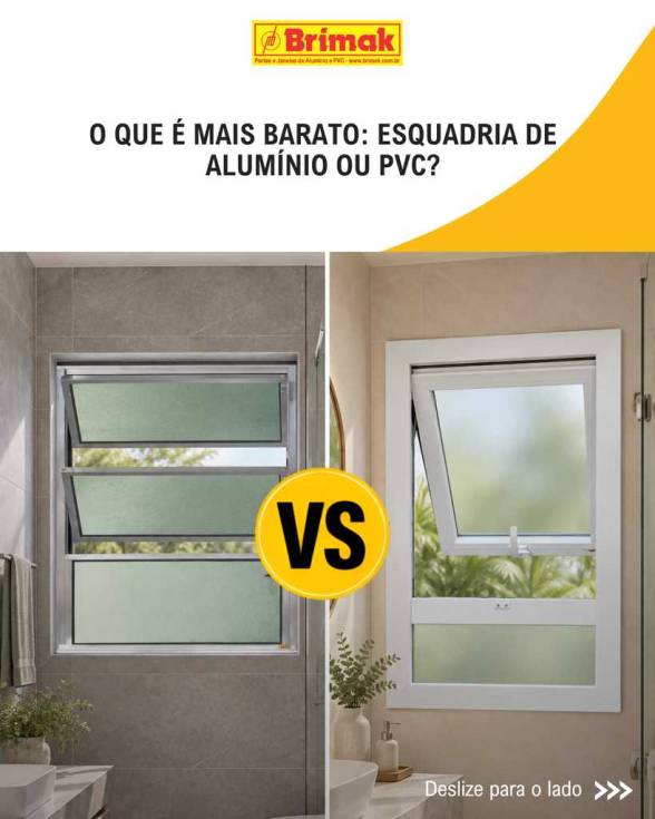 O Que é Mais Barato, PVC ou Alumínio
