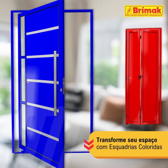 Transforme seu espaço com Esquadrias Coloridas