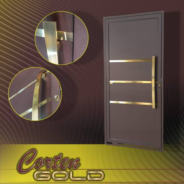 Corten Gold, novo acabamento Corten/Dourado