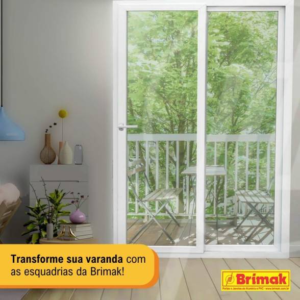 Portas de PVC ou Alumínio para Sacadas