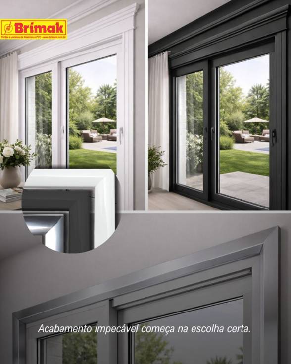 Arremate para esquadrias de Alumínio