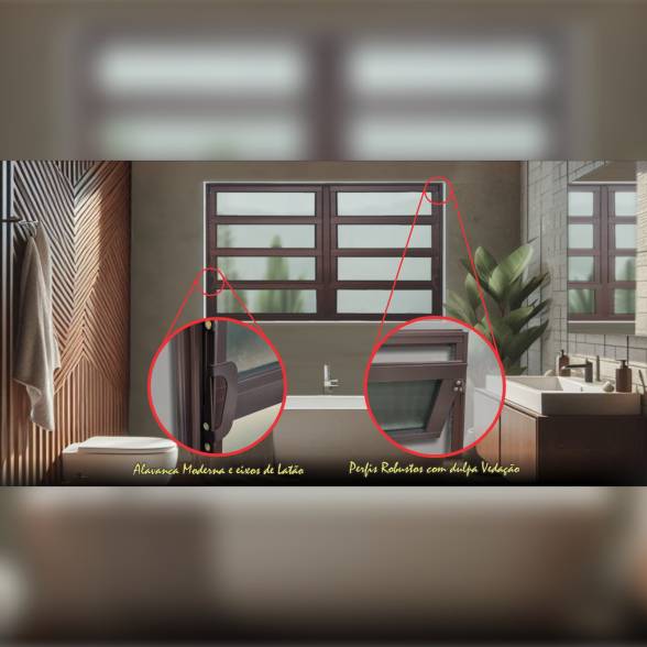 Basculante Elite Marrom Corten