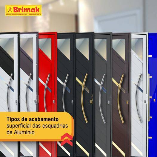 Esquadrias de Alumínio em diversas cores