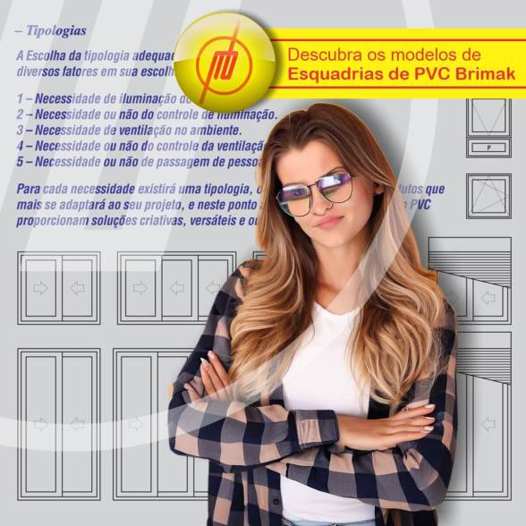 Descubra os modelos de esquadrias de PVC
